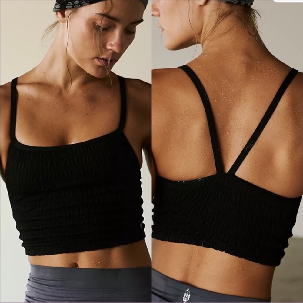 Free People FP Movement Ruched Tank NWOT
